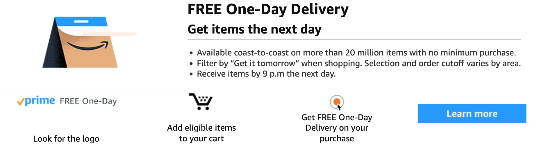 Amazon Free Shipping Limited-Time Offer Example