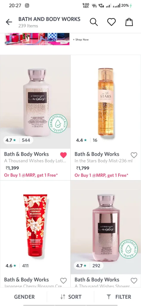 Bath and Body Works BOGO Limited-Time Offer Example