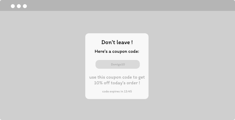 Cart Abandonment Popup