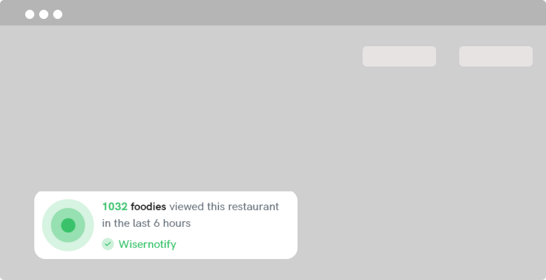 Social Proof popup