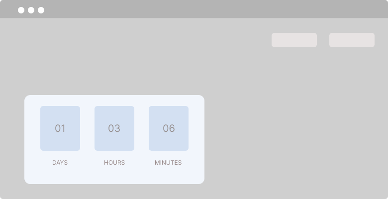 countdown popup
